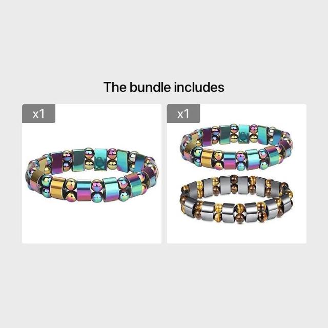 残1点★超お買い得490円★【人気】高級ファッション クリエーティブ カジュアル ヘマタイト ブレスレット カラフル フリーサイズ < 女性アクセサリー/時計  残1点★超お買い得490円★【人気】高級ファッション クリエーティブ カジュアル ヘマタイト ブレスレット カラフル フリーサイズ < 女性アクセサリー/時計の