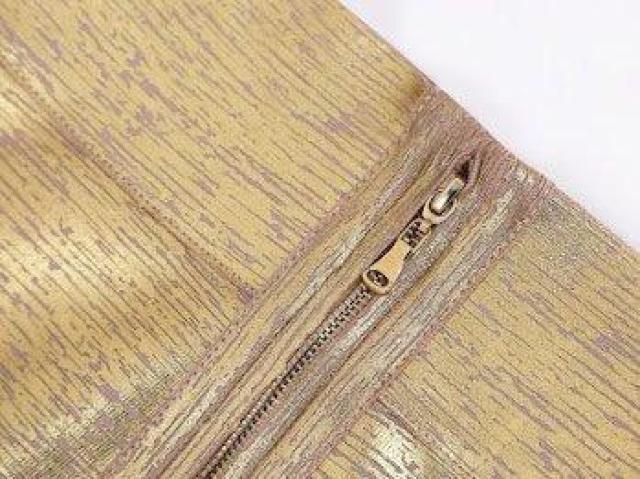 レザー風 ロングスカート スカート ジップ ゴールド < 女性ファッション レザー風 ロングスカート スカート ジップ ゴールド < 女性ファッションの