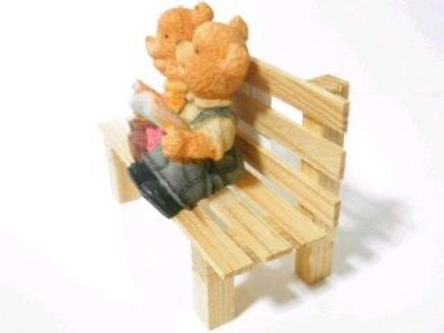 ・ベンチで仲良し《New》カントリー★ラブラブ*ペアくまさん<絵本を読もう> < インテリア/ライフ  ・ベンチで仲良し《New》カントリー★ラブラブ*ペアくまさん<絵本を読もう> < インテリア/ライフの