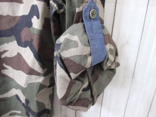 ☆ZARA/ザラ カモフラージュ柄 ロールアップシャツ/長袖/メンズ/S☆新品 < ブランド  ☆ZARA/ザラ カモフラージュ柄 ロールアップシャツ/長袖/メンズ/S☆新品 < ブランドの