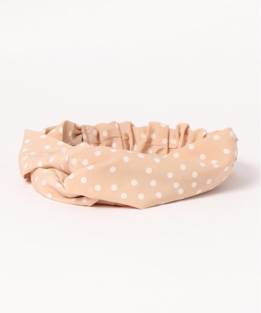 定価2,750円【新品未使用】ドットカチューシャ・ヘアターバン●ベージュ●アンレクレ < 女性アクセサリー/時計 定価2,750円【新品未使用】ドットカチューシャ・ヘアターバン●ベージュ●アンレクレ < 女性アクセサリー/時計の