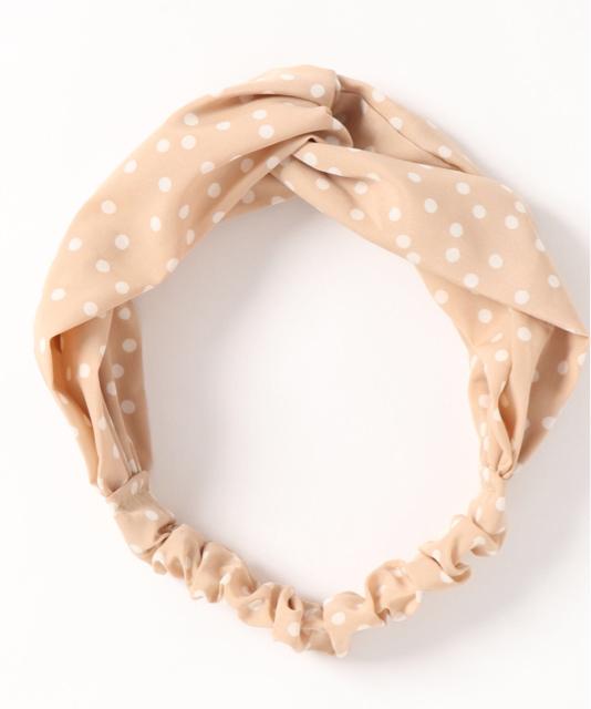 定価2,750円【新品未使用】ドットカチューシャ・ヘアターバン●ベージュ●アンレクレ < 女性アクセサリー/時計 定価2,750円【新品未使用】ドットカチューシャ・ヘアターバン●ベージュ●アンレクレ < 女性アクセサリー/時計の