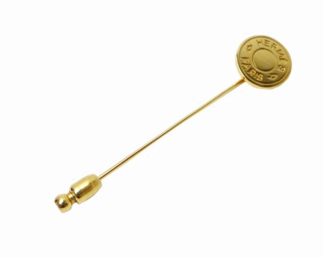 エルメス セリエ ピンブローチ ゴールド メッキ 【送料無料】 < ブランド エルメス セリエ ピンブローチ ゴールド メッキ 【送料無料】 < ブランドの