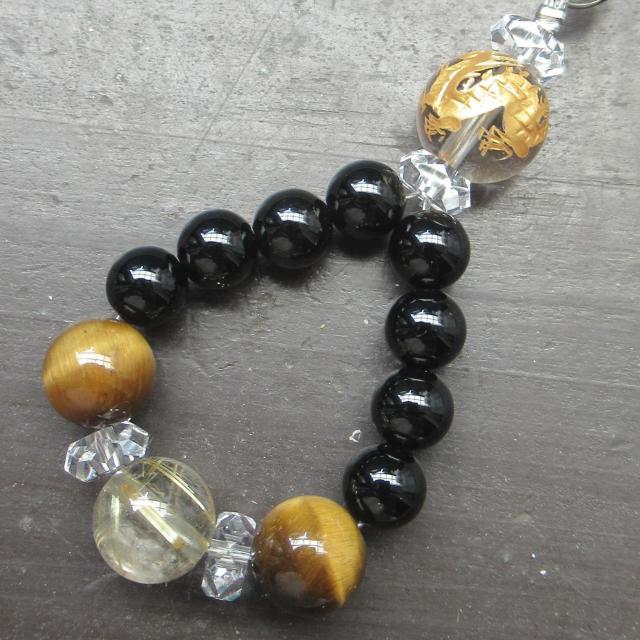 金龍彫水晶xオニキスxタイガーアイxルチルクォーツ < 家電/AV 金龍彫水晶xオニキスxタイガーアイxルチルクォーツ < 家電/AVの