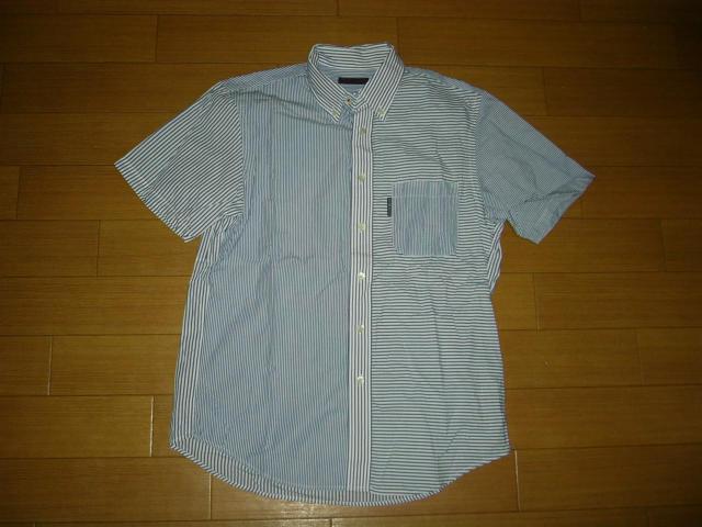 BLUE BLUEマルチストライプボーダー半袖シャツ2HRMハリラン < ブランド BLUE BLUEマルチストライプボーダー半袖シャツ2HRMハリラン < ブランドの