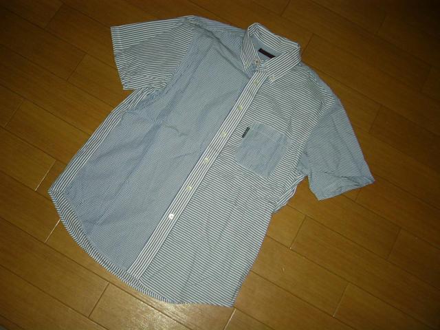 BLUE BLUEマルチストライプボーダー半袖シャツ2HRMハリラン < ブランド BLUE BLUEマルチストライプボーダー半袖シャツ2HRMハリラン < ブランドの