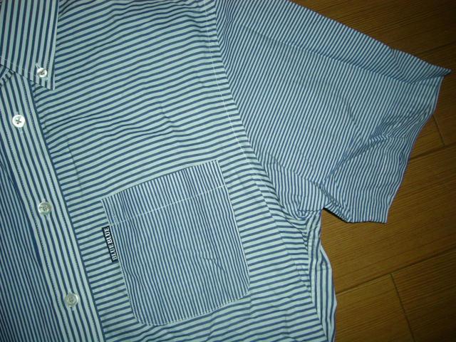 BLUE BLUEマルチストライプボーダー半袖シャツ2HRMハリラン < ブランド BLUE BLUEマルチストライプボーダー半袖シャツ2HRMハリラン < ブランドの