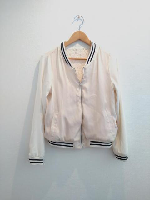 OLIVE des OLIVE オリーブ デ オリーブ◆リバーシブル アイボリー レース ジャケット ジャンパー < ブランド  OLIVE des OLIVE オリーブ デ オリーブ◆リバーシブル アイボリー レース ジャケット ジャンパー < ブランドの