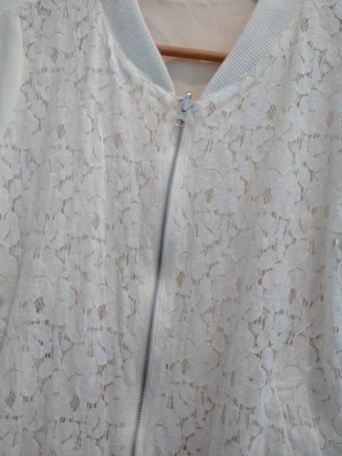 OLIVE des OLIVE オリーブ デ オリーブ◆リバーシブル アイボリー レース ジャケット ジャンパー < ブランド  OLIVE des OLIVE オリーブ デ オリーブ◆リバーシブル アイボリー レース ジャケット ジャンパー < ブランドの