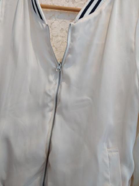 OLIVE des OLIVE オリーブ デ オリーブ◆リバーシブル アイボリー レース ジャケット ジャンパー < ブランド  OLIVE des OLIVE オリーブ デ オリーブ◆リバーシブル アイボリー レース ジャケット ジャンパー < ブランドの