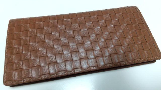 格安 紳士用オシャレ長財布 茶 織り込み柄 < 男性ファッション 格安 紳士用オシャレ長財布 茶 織り込み柄 < 男性ファッションの