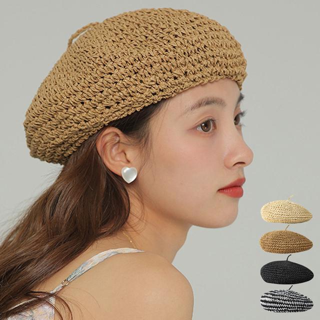 送料無料 新品 ベレー帽 麦わら帽子 レディース帽子 夏 < 女性ファッション  送料無料 新品 ベレー帽 麦わら帽子 レディース帽子 夏  < 女性ファッションの