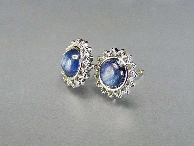 オシャレAAAカイヤナイト天然石ピアス925銀ポスト アンティーク < 女性アクセサリー/時計  オシャレAAAカイヤナイト天然石ピアス925銀ポスト アンティーク < 女性アクセサリー/時計の