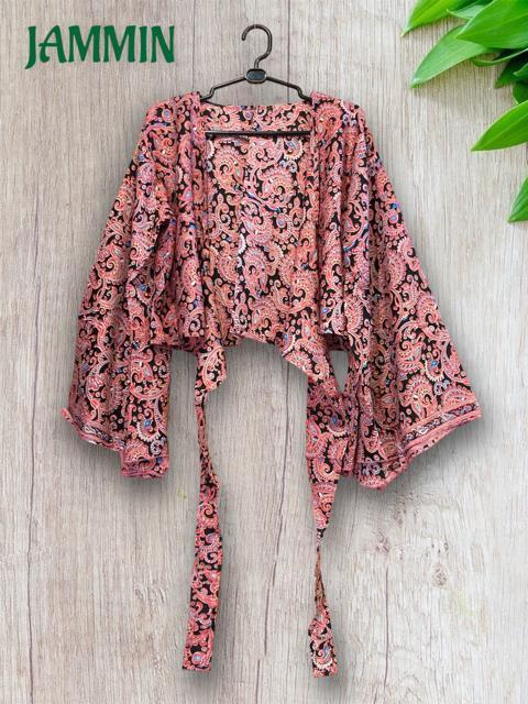 ペーズリー柄フレア袖ボレロ★アジアン★チョリ★エスニック < 女性ファッション ペーズリー柄フレア袖ボレロ★アジアン★チョリ★エスニック < 女性ファッションの