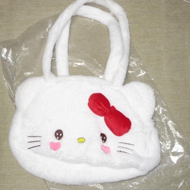 未使用☆ハローキティ*ふわもこトートバッグ(ホワイト系)サブバッグ < おもちゃ  未使用☆ハローキティ*ふわもこトートバッグ(ホワイト系)サブバッグ  < おもちゃの
