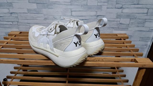 ☆Y-3 ワイスリー ロゴ レザー スニーカー/27.0cm/メンズ/白☆新作モデル < ブランド ☆Y-3 ワイスリー ロゴ レザー スニーカー/27.0cm/メンズ/白☆新作モデル < ブランドの