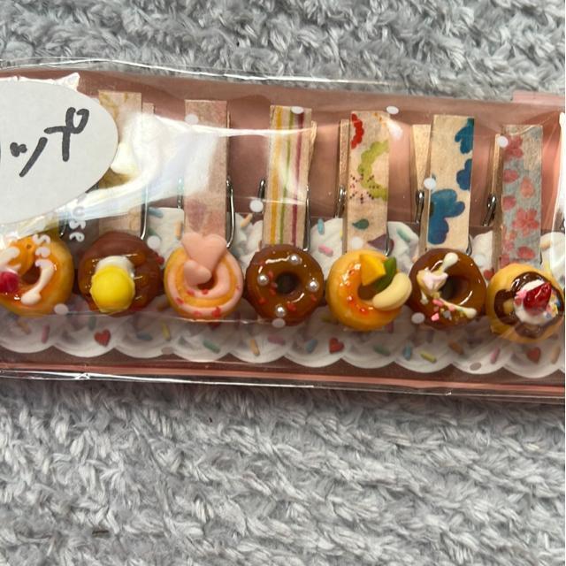 (新品)ドーナツ(ミニ)クリップ(10個セット)ハンドメイド < インテリア/ライフ  (新品)ドーナツ(ミニ)クリップ(10個セット)ハンドメイド < インテリア/ライフの