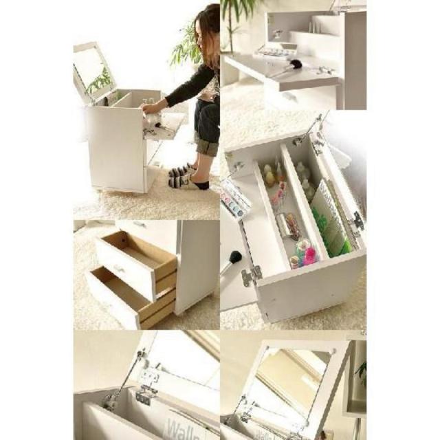 ◆コンパクトドレッサー◆ホワイト完成品★大容量!!着払いのみ < インテリア/ライフ  ◆コンパクトドレッサー◆ホワイト完成品★大容量!!着払いのみ < インテリア/ライフの