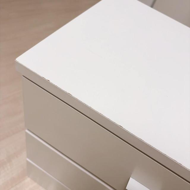 ◆コンパクトドレッサー◆ホワイト完成品★大容量!!着払いのみ < インテリア/ライフ  ◆コンパクトドレッサー◆ホワイト完成品★大容量!!着払いのみ < インテリア/ライフの