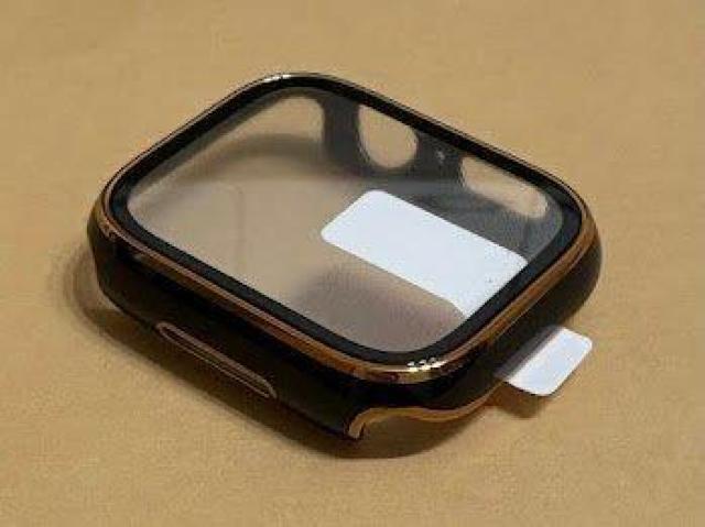 Apple Watch アップル ウォッチ プラスチック 文字盤 ケース カバー 45mm ブラック+ゴールド < 男性アクセサリー/時計 Apple Watch アップル ウォッチ プラスチック 文字盤 ケース カバー 45mm ブラック+ゴールド < 男性アクセサリー/時計の