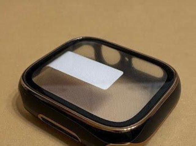 Apple Watch アップル ウォッチ プラスチック 文字盤 ケース カバー 45mm ブラック+ゴールド < 男性アクセサリー/時計 Apple Watch アップル ウォッチ プラスチック 文字盤 ケース カバー 45mm ブラック+ゴールド < 男性アクセサリー/時計の