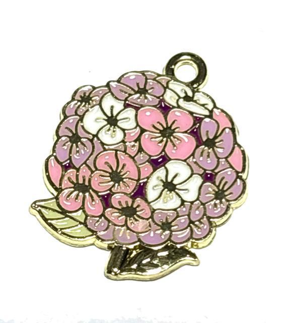 951 ピンクの紫陽花 1個 金属パーツ アクセサリーチャーム ハンドメイド材料 エナメル樹脂 < ペット/手芸/園芸 951 ピンクの紫陽花 1個 金属パーツ アクセサリーチャーム ハンドメイド材料 エナメル樹脂 < ペット/手芸/園芸の