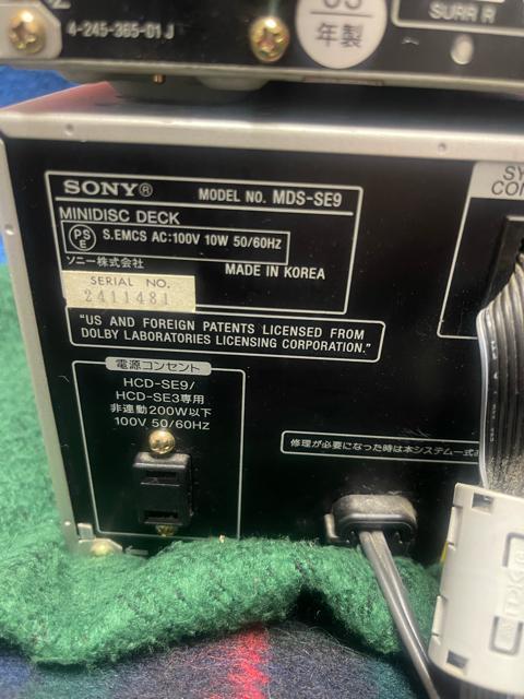 SONY HCD-SE9 / MDS-SE9 コンポ セット DVD MD NetMD < 家電/AV SONY HCD-SE9 / MDS-SE9 コンポ セット DVD MD NetMD < 家電/AVの
