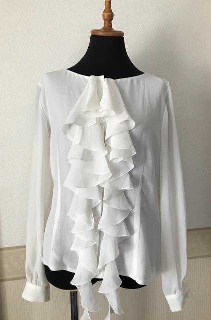 フリルブラウス 東京ブラウス 白 < 女性ファッション フリルブラウス 東京ブラウス 白 < 女性ファッションの