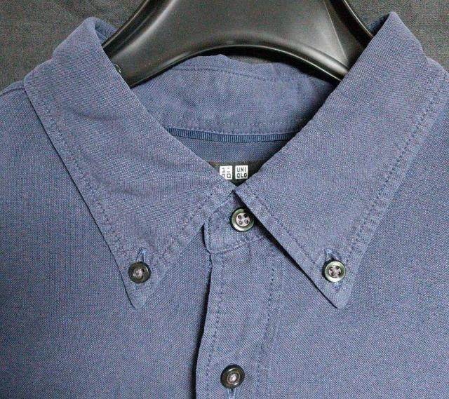 ユニクロ オックスフォードシャツ メンズ サイズL BLUE < 男性ファッション  ユニクロ オックスフォードシャツ メンズ サイズL BLUE < 男性ファッションの