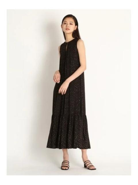 Lilybrownタックデザインジャガードワンピースリリーブラウンブラックドット黒 < ブランド Lilybrownタックデザインジャガードワンピースリリーブラウンブラックドット黒 < ブランドの