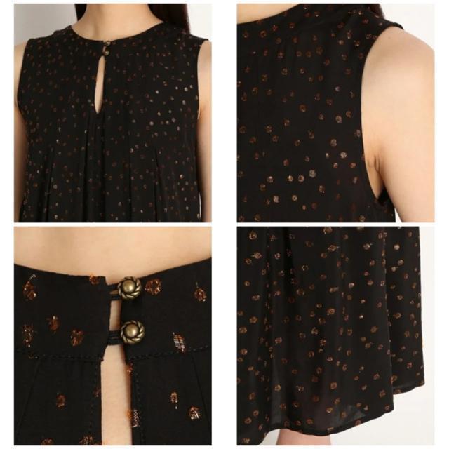 Lilybrownタックデザインジャガードワンピースリリーブラウンブラックドット黒 < ブランド Lilybrownタックデザインジャガードワンピースリリーブラウンブラックドット黒 < ブランドの