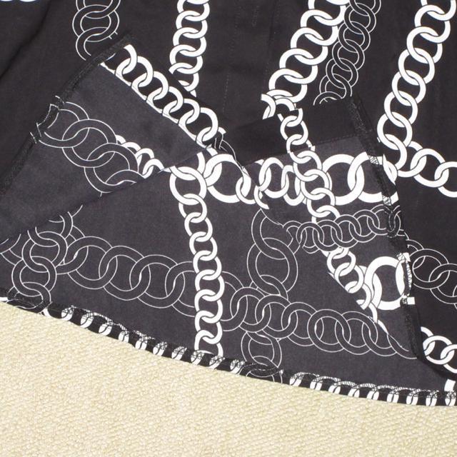 未使用タグ付☆チェーン柄*レディース長袖シャツ(ブラック) < 女性ファッション  未使用タグ付☆チェーン柄*レディース長袖シャツ(ブラック) < 女性ファッションの