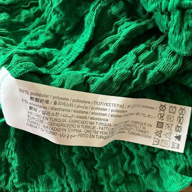 ZARA ザラ カットソー S グリーン ストレッチ < ブランド ZARA ザラ カットソー S グリーン ストレッチ < ブランドの