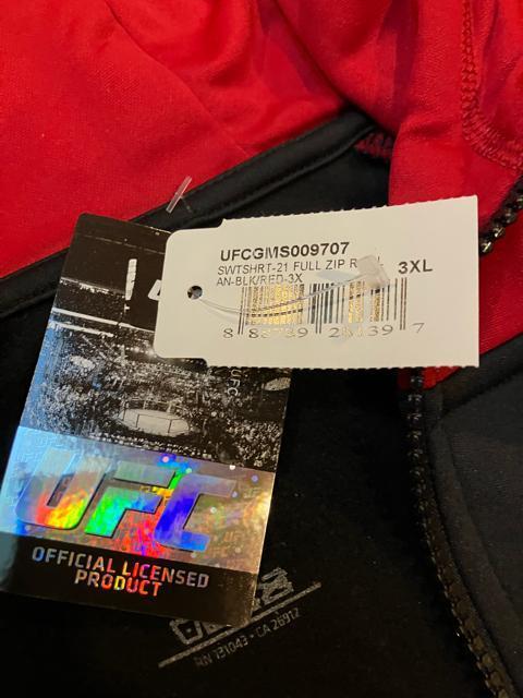 INDEPENDENT UFC 総合格闘技 大きいsize 3Xプルオーバー赤黒 < 男性ファッション  INDEPENDENT UFC 総合格闘技 大きいsize 3Xプルオーバー赤黒 < 男性ファッションの