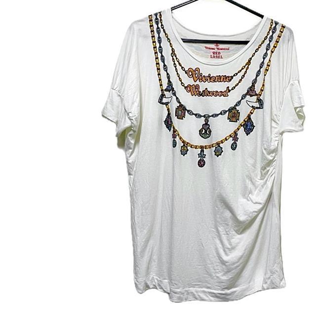 ヴィヴィアンウエストウッド ネックレス プリント 騙し絵 半袖 カットソー < ブランド ヴィヴィアンウエストウッド ネックレス プリント 騙し絵 半袖 カットソー < ブランドの