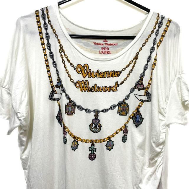 ヴィヴィアンウエストウッド ネックレス プリント 騙し絵 半袖 カットソー < ブランド ヴィヴィアンウエストウッド ネックレス プリント 騙し絵 半袖 カットソー < ブランドの