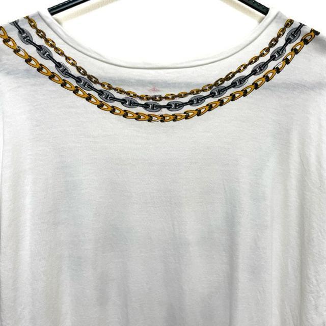 ヴィヴィアンウエストウッド ネックレス プリント 騙し絵 半袖 カットソー < ブランド ヴィヴィアンウエストウッド ネックレス プリント 騙し絵 半袖 カットソー < ブランドの