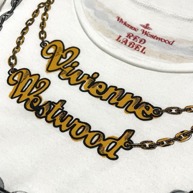 ヴィヴィアンウエストウッド ネックレス プリント 騙し絵 半袖 カットソー < ブランド ヴィヴィアンウエストウッド ネックレス プリント 騙し絵 半袖 カットソー < ブランドの