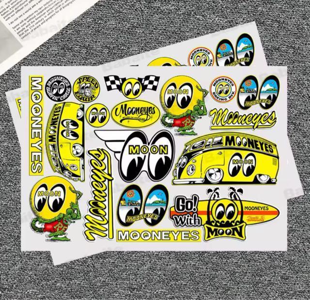 新品 MOON EYES ステッカー 1シート ムーンアイズ < 自動車/バイク 新品 MOON EYES ステッカー 1シート ムーンアイズ < 自動車/バイク