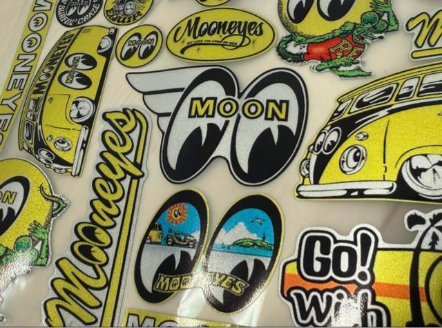 新品 MOON EYES ステッカー 1シート ムーンアイズ < 自動車/バイク 新品 MOON EYES ステッカー 1シート ムーンアイズ < 自動車/バイク