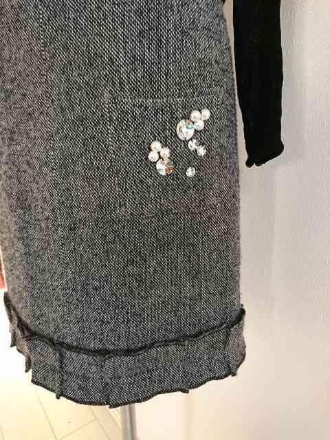 SONIA BY SONIA RYKIEL/ソニアリキエル/キラキラビジュー付ツイードスカート/サイズ34 < ブランド SONIA BY SONIA RYKIEL/ソニアリキエル/キラキラビジュー付ツイードスカート/サイズ34 < ブランドの