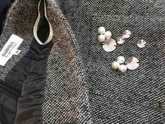 SONIA BY SONIA RYKIEL/ソニアリキエル/キラキラビジュー付ツイードスカート/サイズ34 < ブランド SONIA BY SONIA RYKIEL/ソニアリキエル/キラキラビジュー付ツイードスカート/サイズ34 < ブランドの