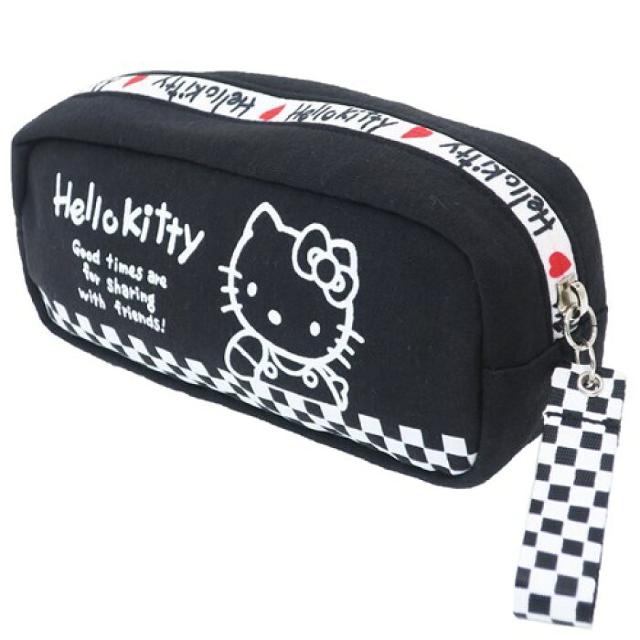 【キティ】可愛い♪コスメ.デジカメ.筆記具.小物入 市松模様ジップBOXポーチ < 女性ファッション 【キティ】可愛い♪コスメ.デジカメ.筆記具.小物入 市松模様ジップBOXポーチ < 女性ファッションの