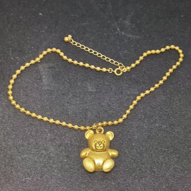 HOMICO★新品★ベア半立体モチーフネックレス/ゴールド < 女性アクセサリー/時計  HOMICO★新品★ベア半立体モチーフネックレス/ゴールド < 女性アクセサリー/時計の