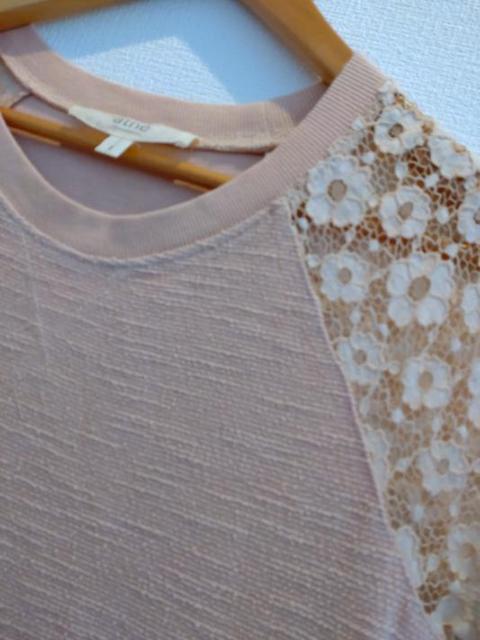 athe vanessabruno◆ベージュ レース切り替え ワンピース チュニック コットン サイズ1 < 女性ファッション  athe vanessabruno◆ベージュ レース切り替え ワンピース チュニック コットン サイズ1 < 女性ファッションの