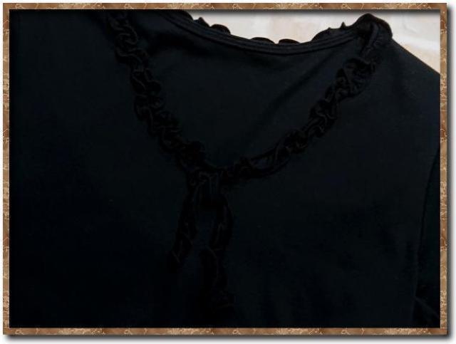 ジオスポーツ リボン付きカットソー 黒 < 女性ファッション ジオスポーツ リボン付きカットソー 黒 < 女性ファッションの