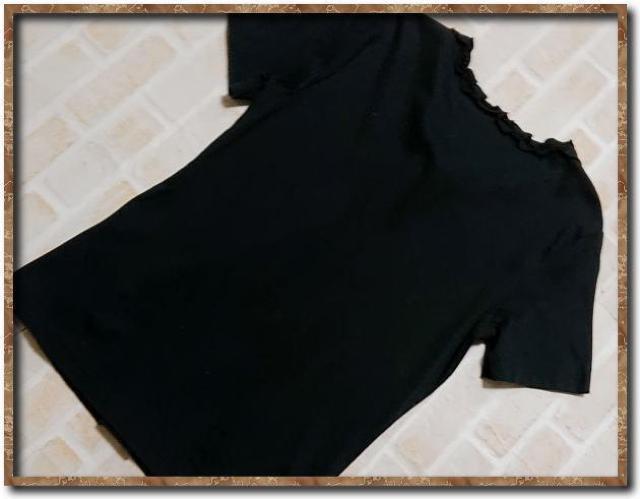 ジオスポーツ リボン付きカットソー 黒 < 女性ファッション ジオスポーツ リボン付きカットソー 黒 < 女性ファッションの