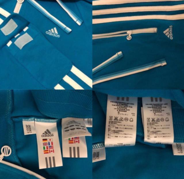 アディダスジッパーパーカー 上下 新品未使用タグ付き万国旗タグ希少伸縮性三本線 < 女性ファッション  アディダスジッパーパーカー 上下 新品未使用タグ付き万国旗タグ希少伸縮性三本線 < 女性ファッションの