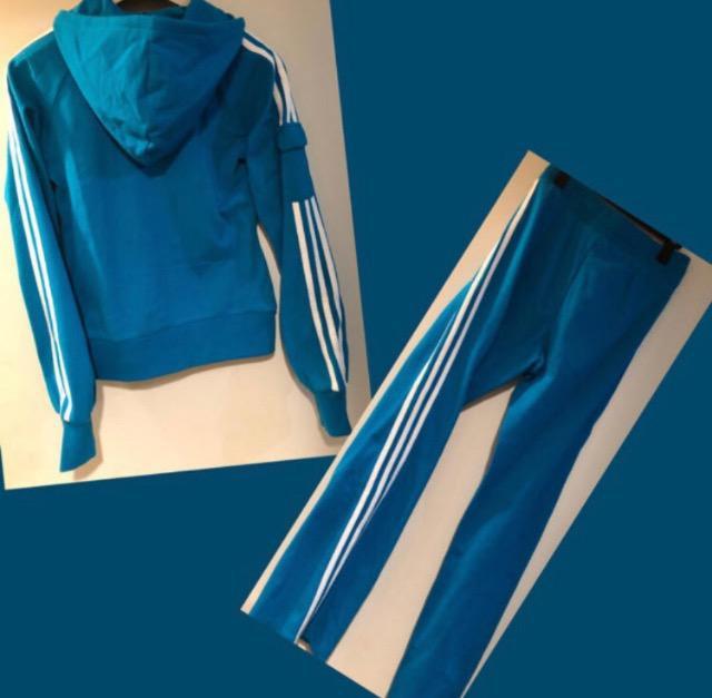 アディダスジッパーパーカー 上下 新品未使用タグ付き万国旗タグ希少伸縮性三本線 < 女性ファッション  アディダスジッパーパーカー 上下 新品未使用タグ付き万国旗タグ希少伸縮性三本線 < 女性ファッションの