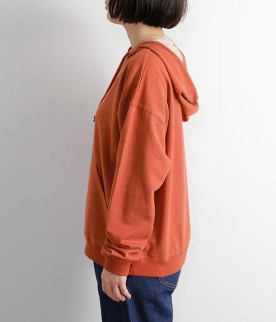 NORTHERN TRUCKノーザントラックビッグシルエットパーカ OR オレンジ Mサイズ 綿100% < 女性ファッション  NORTHERN TRUCKノーザントラックビッグシルエットパーカ OR オレンジ Mサイズ 綿100% < 女性ファッションの